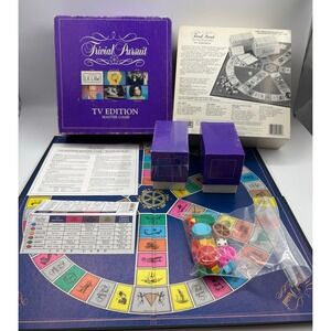 Vintage 1991 Trivial Pursuit -TV Edition- Master Game - Complete